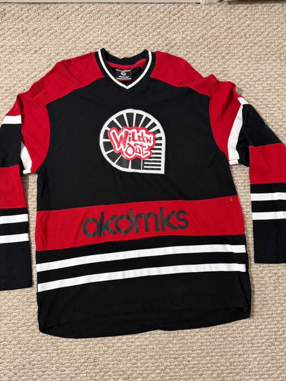 Wild’n Out Black and Red Street Hockey Jersey